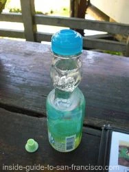 Melon Ramune Japanese children's drink Melon Ramune Japanese children's drink