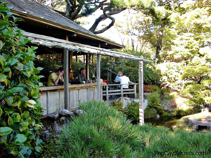 Japanes Tea House in gardens in Golden Gate Park