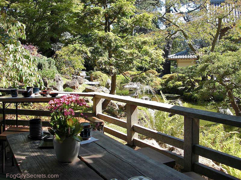 Tea House patio at the Japanese Tea Garden in Golden Gate Park
