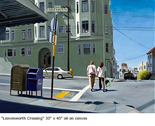 Leavenworth Crossing, painting by John Musgrove