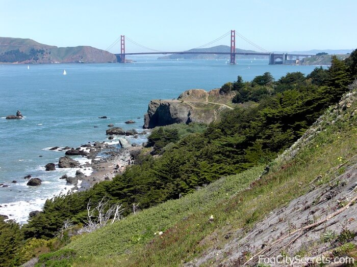 View of Golden Gate Bridge from Lands End Trail View of Golden Gate Bridge from Lands End Trail