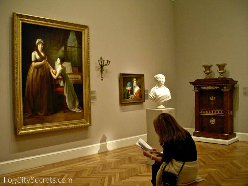 Portrait gallery at the Legion of Honor Museum SF