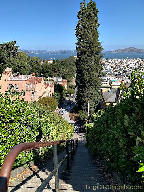 Lower stairs on Lyon Street Lower stairs on Lyon Street