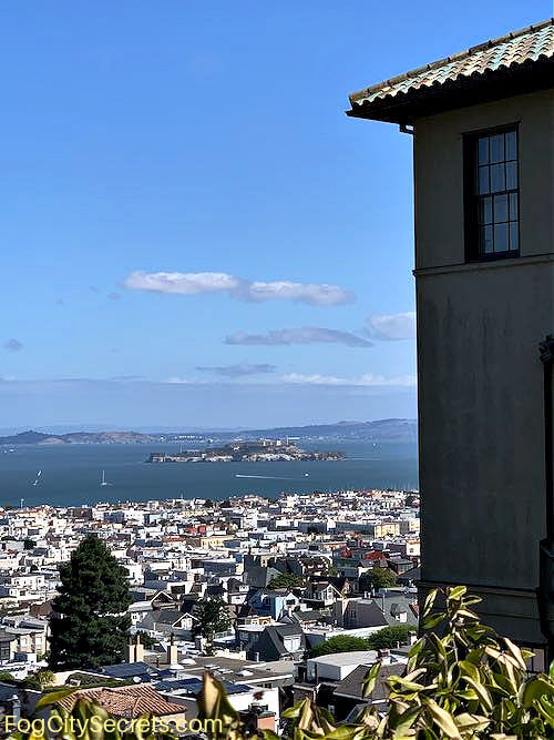 Alcatraz view from Lyon Street Steps SF Alcatraz view from Lyon Street Steps SF