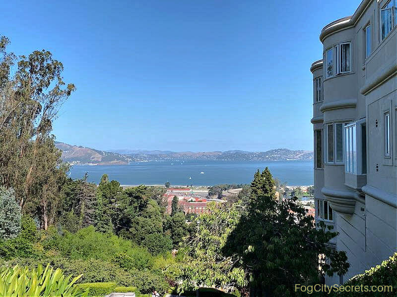 Lyon Street Steps view with Jewett House Lyon Street Steps view with Jewett House