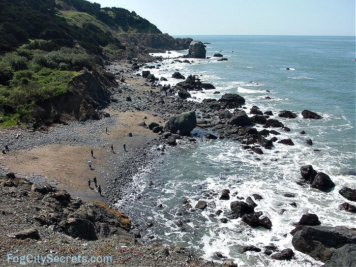 Mile Rock Beach SF from above Mile Rock Beach SF from above