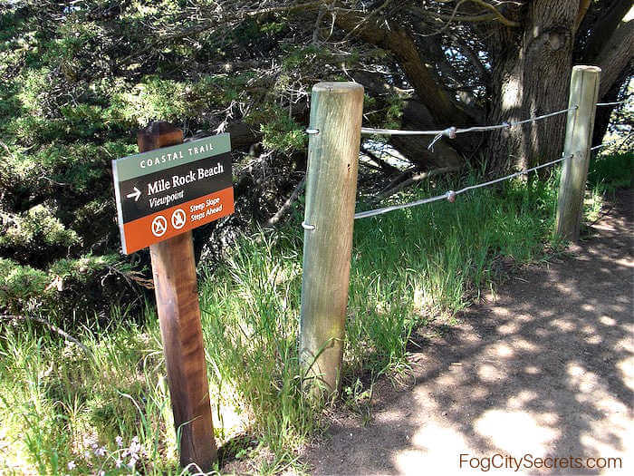 Mile Rock Beach Sign Mile Rock Beach Sign
