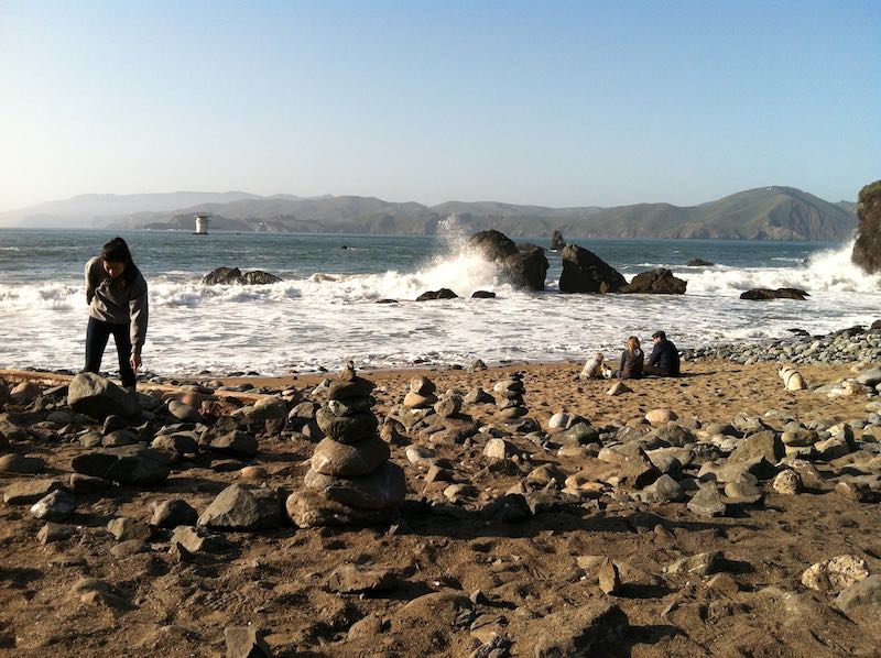 View from Mile Rock Beach in Lands End SF