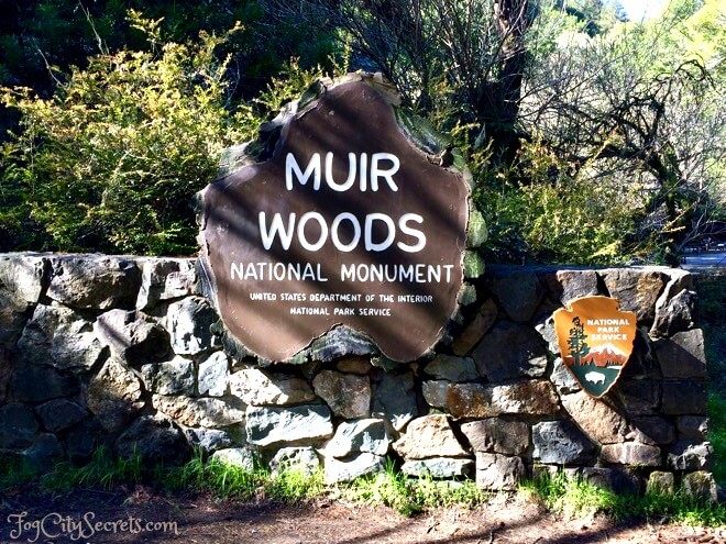 Muir Woods National Park entrance sign
