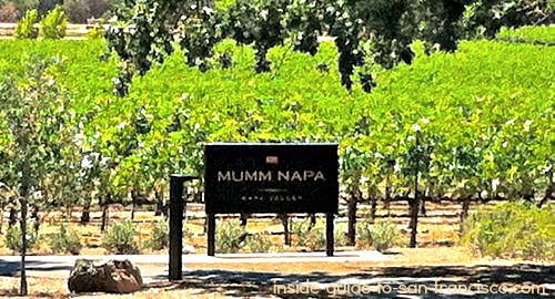Mumm's Winery sign in Napa