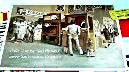 Vintage poster of Musee Mecanique at Playland Vintage poster of Musee Mecanique at Playland