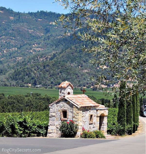 Chapel at entrance to Napa Valley winery