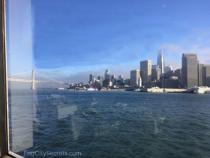San Francisco skyline from a bay cruise