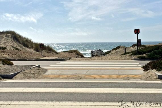 Taraval Street beach access, Ocean Beach San Francisco