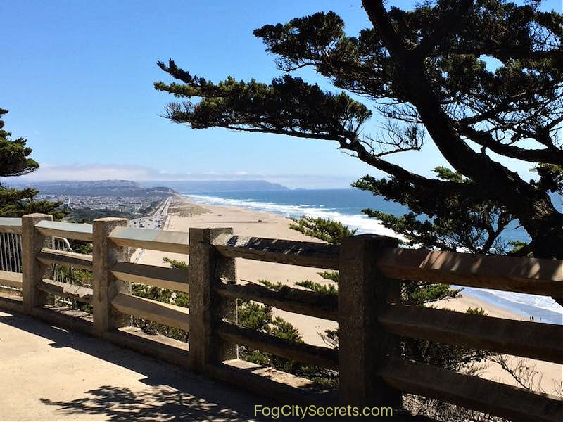 Ocean Beach SF view from Sutro Heights