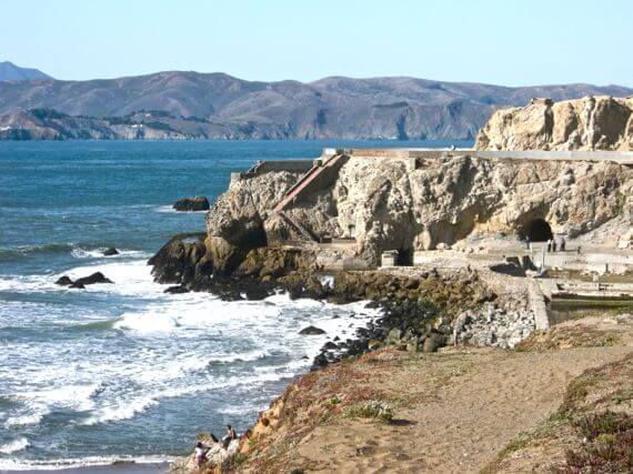Sutro Baths ruins near Ocean Beach San Francisco