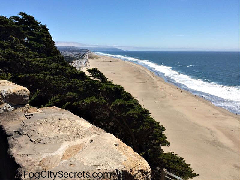 Ocean Beach View from Sutro Heights Park