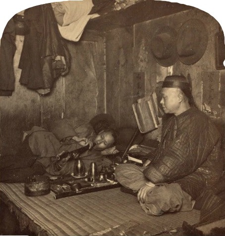 Opium den in old San Francisco Chinatown