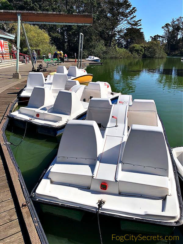 Paddle boats at Stow or Blue Heron Lake