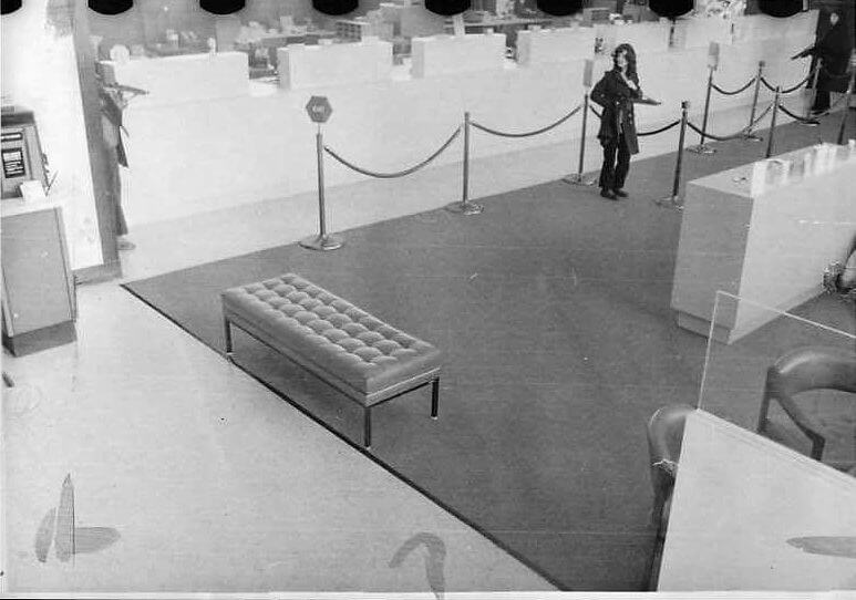 Tania in the Hibernia Bank robbery in 1974