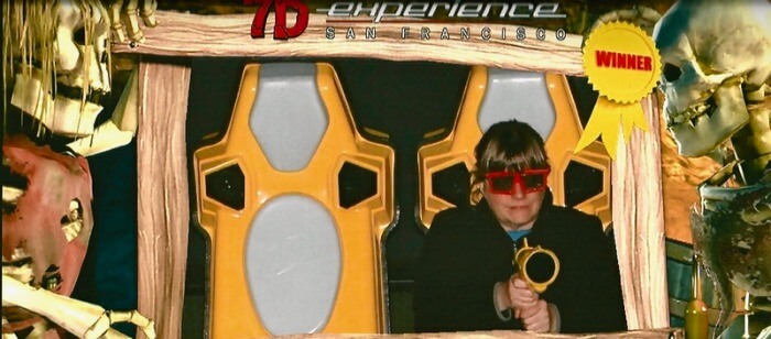 Fighting zombies at 7D Experience at Pier 39