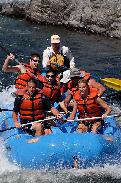 Whitewater rafting on the American River
