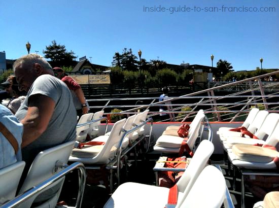 Rocket boat seating in San Francisco Rocket boat seating in San Francisco