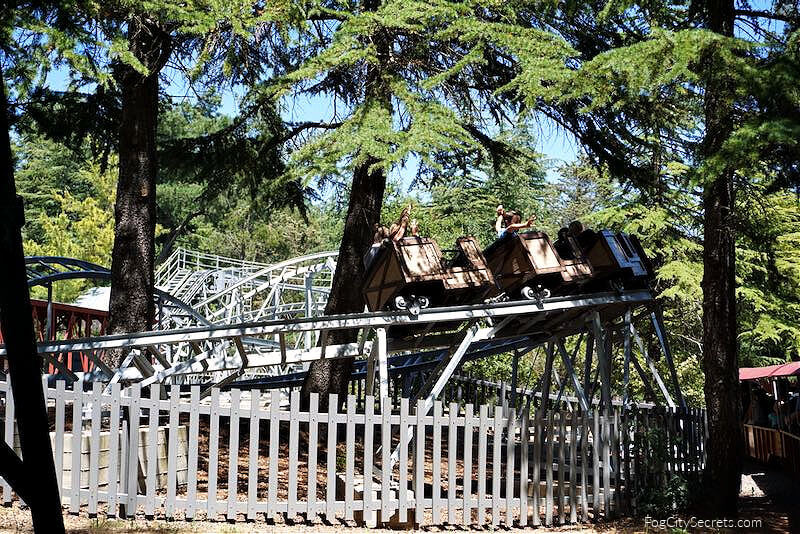 Mine train roller coaster at Sonoma Train Town