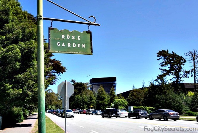 znak ogrodu różanego, Park Golden Gate