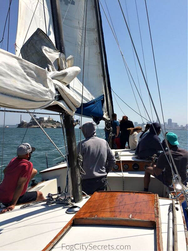 Sailboat cruise on San Francisco Bay