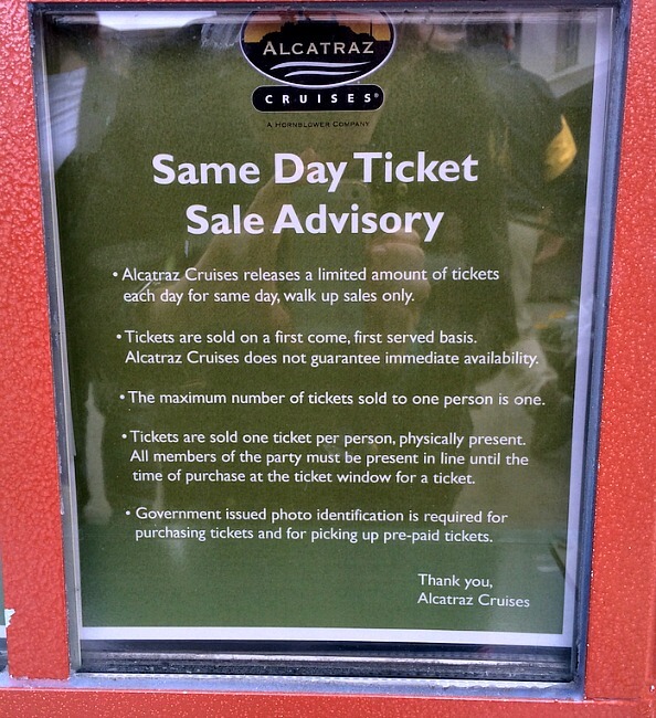 alcatraz sold out the