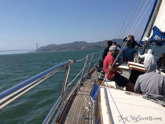Sailboat cruise San Francisco Bay