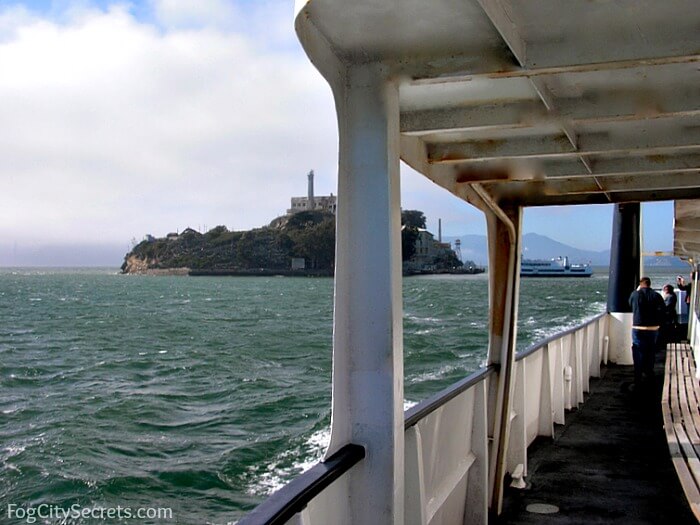 View of Alcatraz on Blue and Gold Ferry