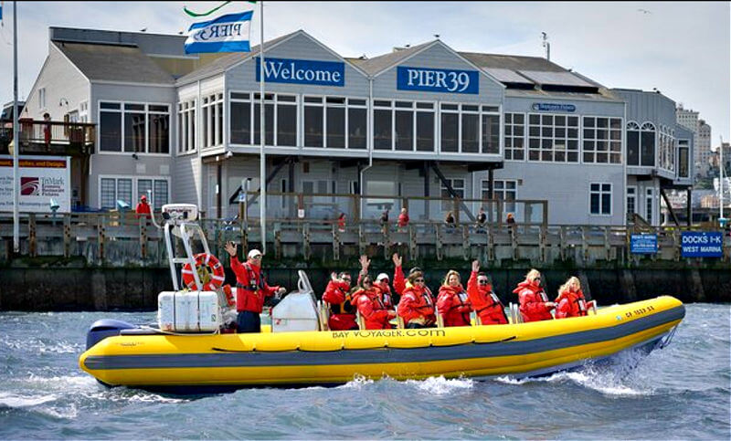 RIB Bay Adventure Boat at Pier 39 RIB Bay Adventure Boat at Pier 39