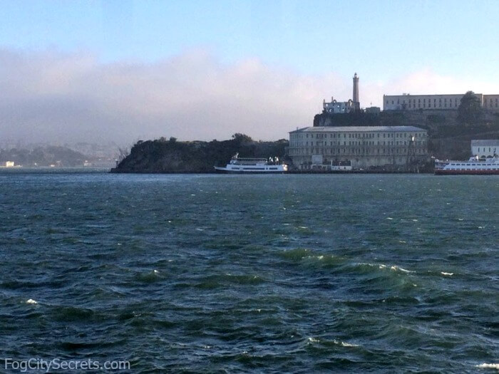 View of Alcatraz on San Francisco dinner cruise