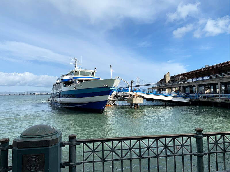 SF Bay Ferry on the Embarcadero