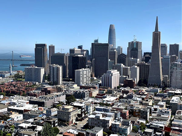 SF city view from Coit Tower