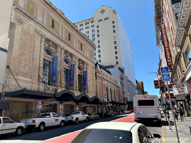 Curran and Geary Theaters in San Francisco Curran and Geary Theaters in San Francisco