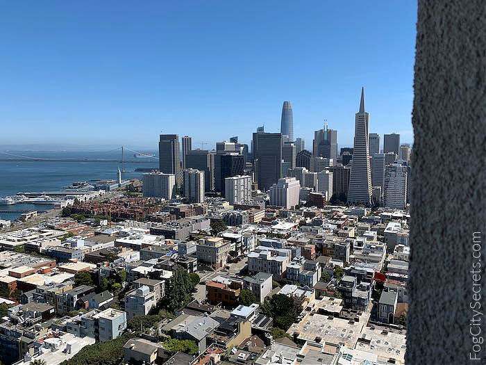 Downtown San Francisco city view from Coit Tower Downtown San Francisco city view from Coit Tower