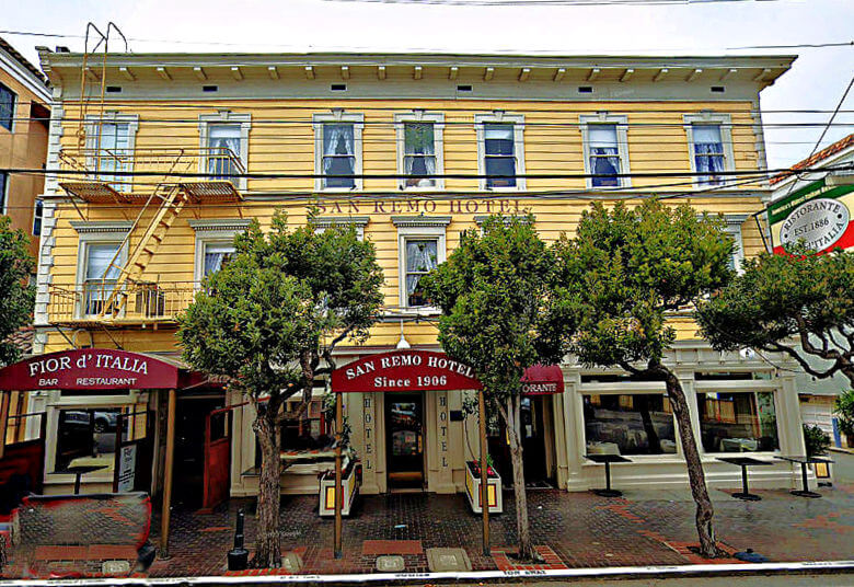 San Remo Hotel in North Beach San Francisco