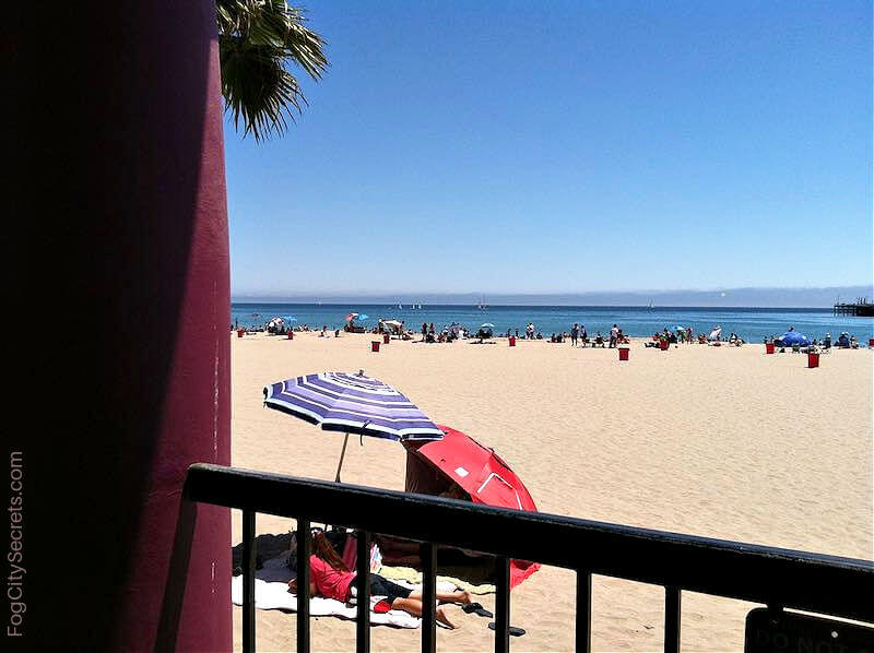 santa cruz beach umbrellas