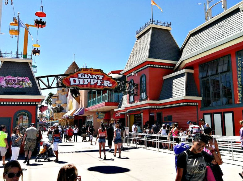 Entrance to the Giant Dipper on the Santa Cruz Boardwalk
