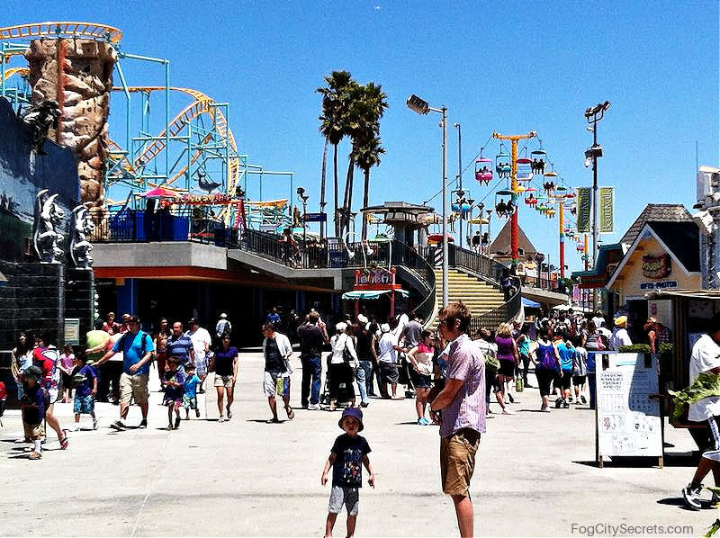 Rides on the Santa Cruz Boardwalk