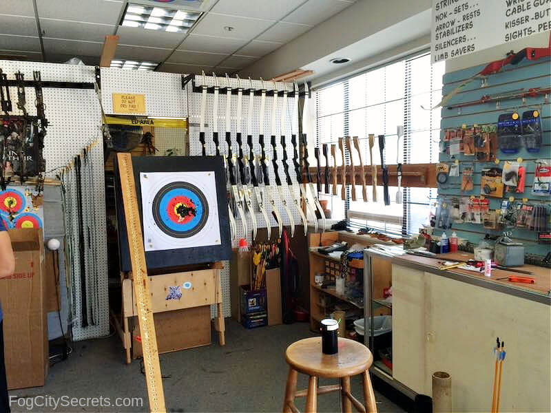 Inside the SF Archery Pro-Shop Inside the SF Archery Pro-Shop