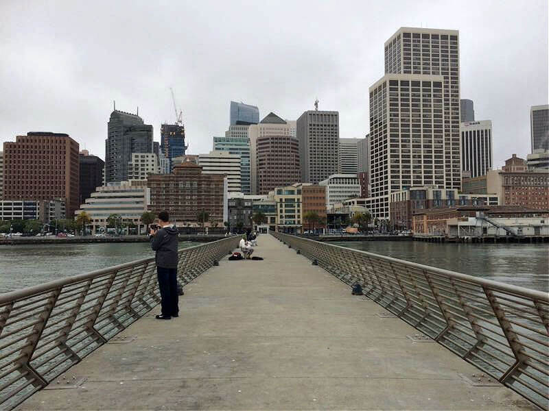 SF city view from Pier 14