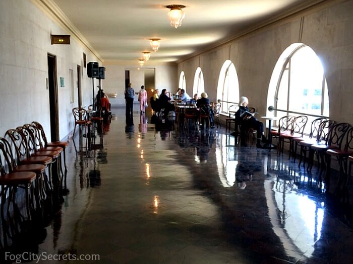 Sitting area on Dress Circle level, SF Opera