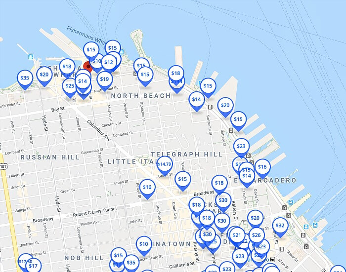 San Francisco Parking Map Best Parking Apps For San Francisco. Fog City Secrets.