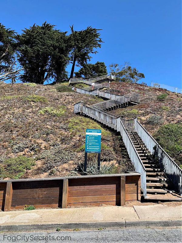 Stairs to the summit of Grandview Park