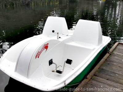 Electric boats at Stow Lake