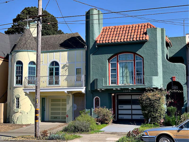 Typical houses in the Sunset District San Francisco